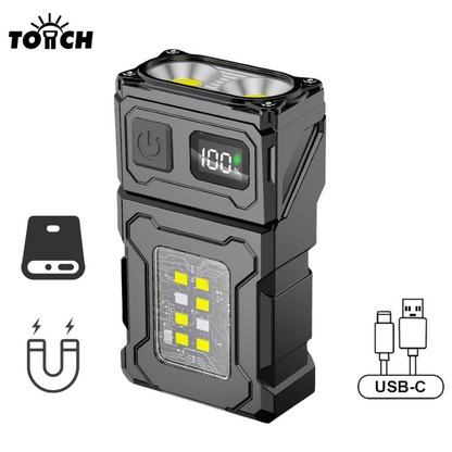 Lampe Tactique COB LED 90° | Éclairez Exactement Là Où Vous En Avez Besoin