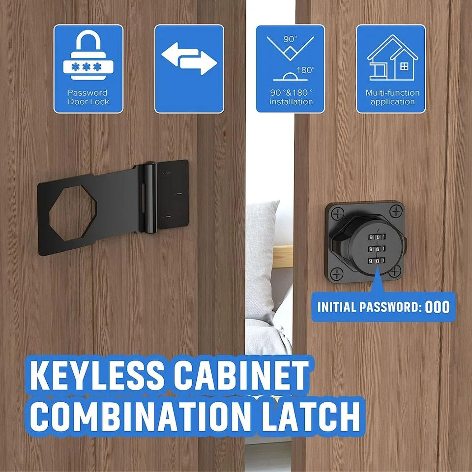 LockSafe™ Serrure à Combinaison Sans Clé – Protection Fiable pour Meubles