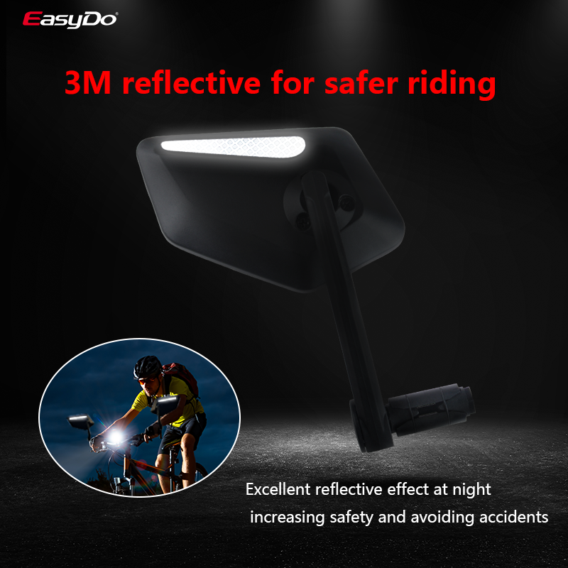 SafeRide™ Rétroviseur Vélo – Vision Large Convexe Réglable à 360°