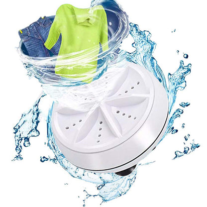 AquaSpin™ Mini Lave-Linge Portable À Turbine Ultrasonique | Lavage Rapide Des Petites Pièces