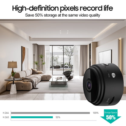 SecureCam™ Mini Caméra WiFi UHD – Vision Nocturne & Batterie Intégrée