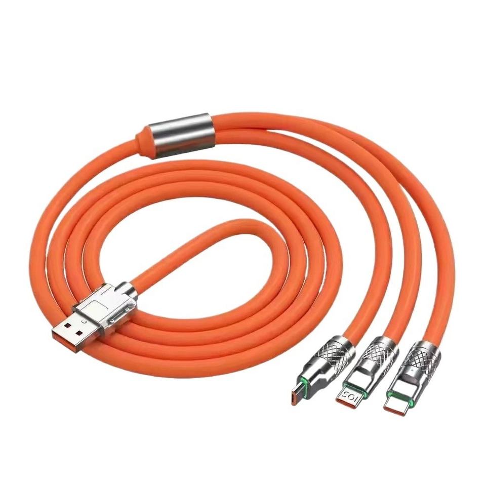 PowerLink™ Câble 3-en-1  Charge Ultra Rapide Lightning, Type-C & Micro USB avec LED