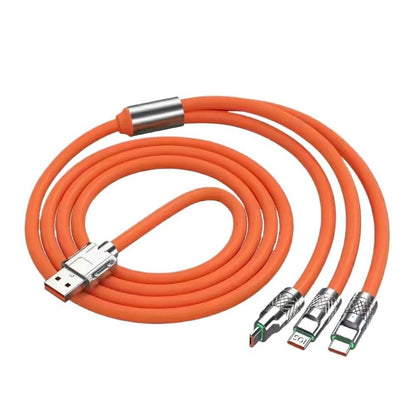 PowerLink™ Câble 3-en-1  Charge Ultra Rapide Lightning, Type-C & Micro USB avec LED