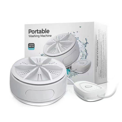 AquaSpin™ Mini Lave-Linge Portable À Turbine Ultrasonique | Lavage Rapide Des Petites Pièces