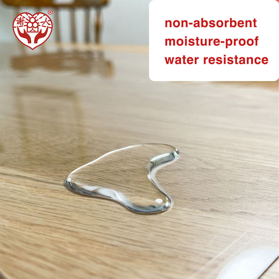 TableShield™ Feuille PVC Transparent pour Nappe, Tapis de Chaise & Séparateur Multiusage 90cm/90cm