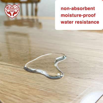 TableShield™ Feuille PVC Transparent pour Nappe, Tapis de Chaise & Séparateur Multiusage 90cm/90cm