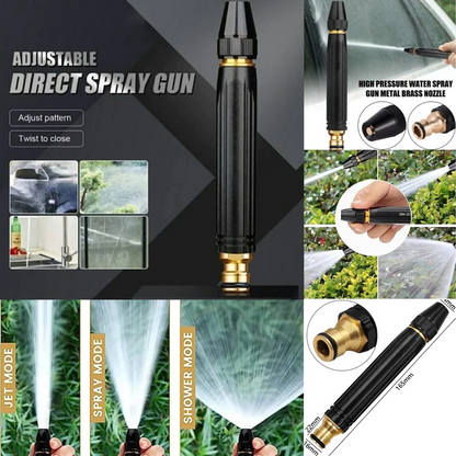 HydroJet™ Pistolet à Haute Pression 3 Niveaux – Nettoyage Puissant & Polyvalent