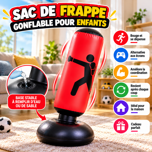 🥊 Sac de Frappe Gonflable Pour Enfants