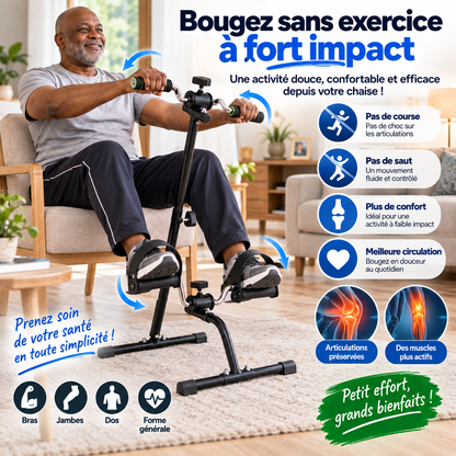 LUNEZY Vélo d'exercice Portable à pédale pour Bras et Jambes, équipement de Fitness pour Personnes âgées et âgées.