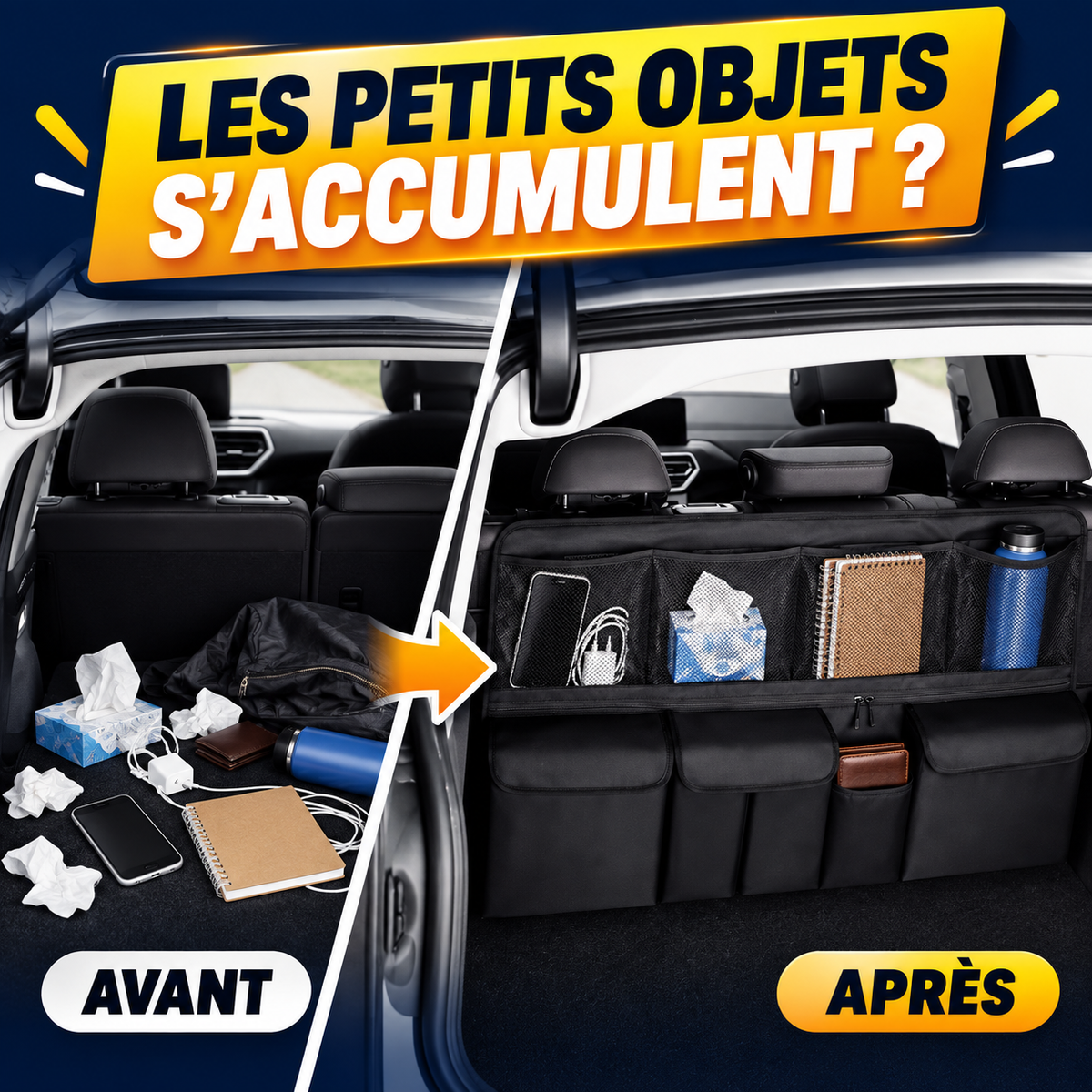 Organisateur de rangement pour voiture