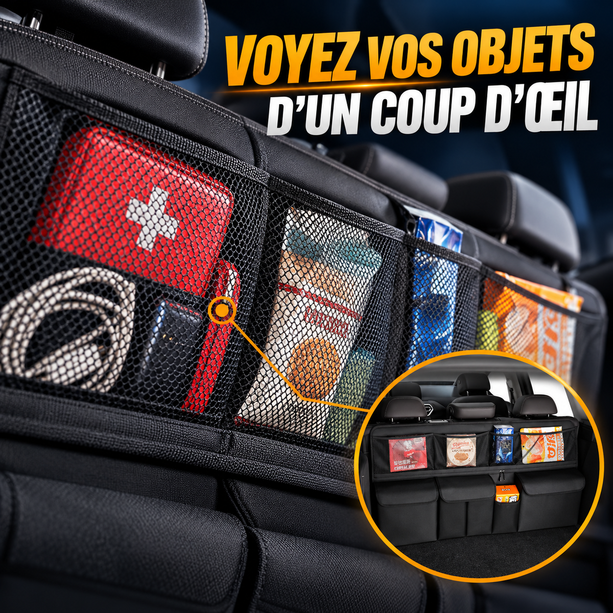 Organisateur de rangement pour voiture