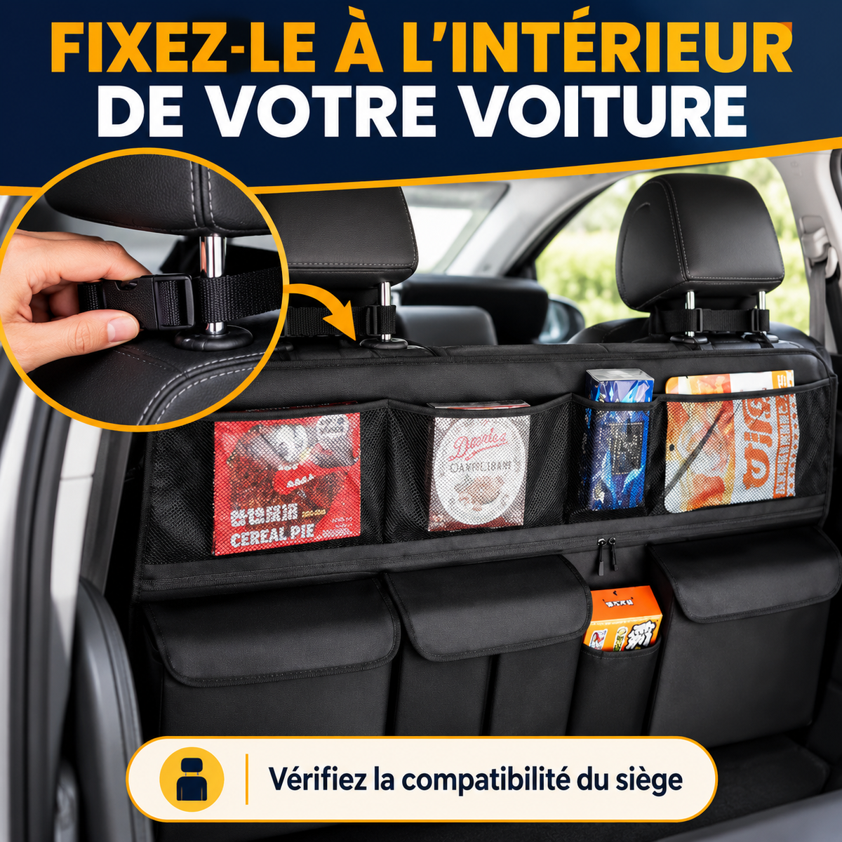 Organisateur de rangement pour voiture