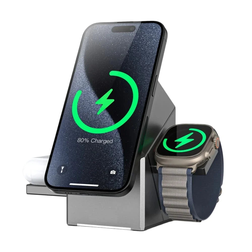 Chargeur Magnétique 3-en-1 | Un Seul Coin Pour Tous Vos Appareils