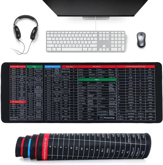 KeyMaster™ Tapis de clavier antidérapant pour touches de raccourci bureautiques