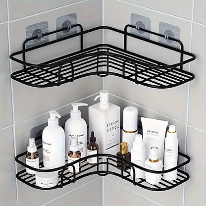 AngleFix™  Rangement Mural Moderne en Métal Autocollant – Gain d’Espace Élégant (2pcs)