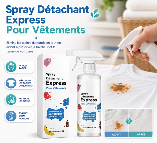SpotAway™ Spray Détachant Express | Gardez Vos Vêtements Présentables Partout