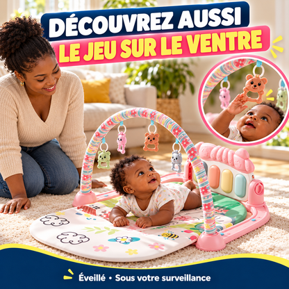 Tapis d'éveil musical pour bébé avec jouets