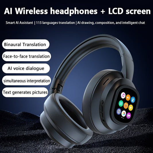 AI SOUNDPRO® Écouteurs Sans Fil AI + Écran LCD