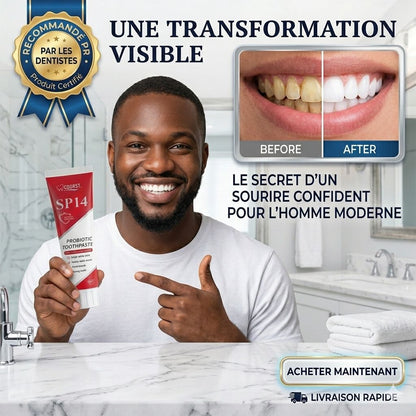 PureSmile ™ Dentifrice SP14 Probiotique – Sourire Éclatant & Haleine Fraîche Longue Durée