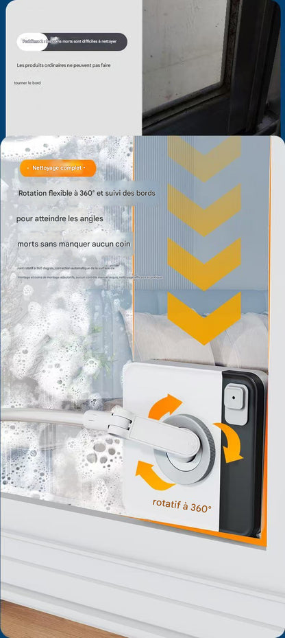 Tige Télescopique  Nettoyage Facile de Vos Fenêtres