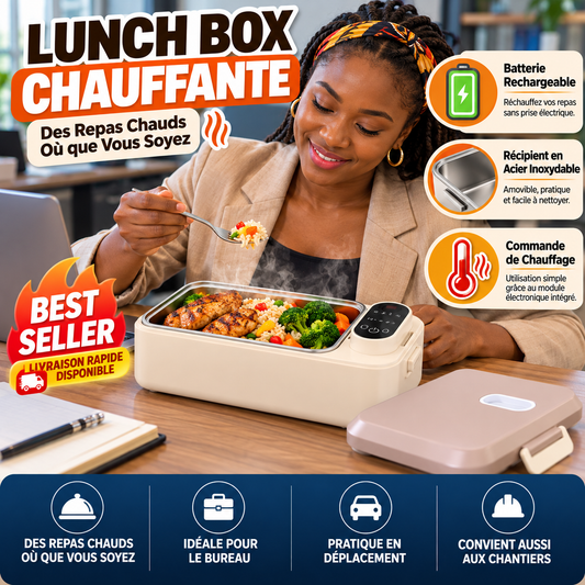 Lunch Box Électrique Chauffante Rechargeable