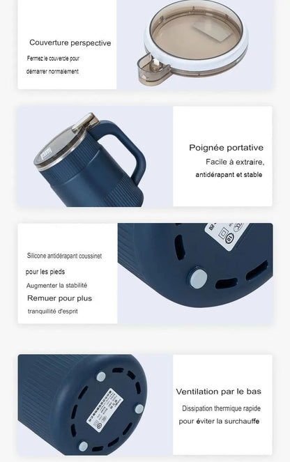 Mixeur Multifonction en Acier Inoxydable - Pour un Broyage Parfait