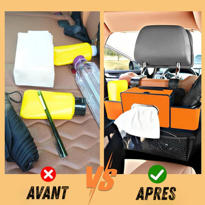 DriveBox™ Boîte de Rangement pour Siège Arrière de Voiture – Organisation & Gain d’Espace