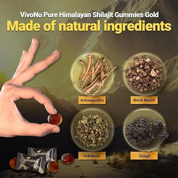VIVONU® Gummies Shilajit Gold Himalayen