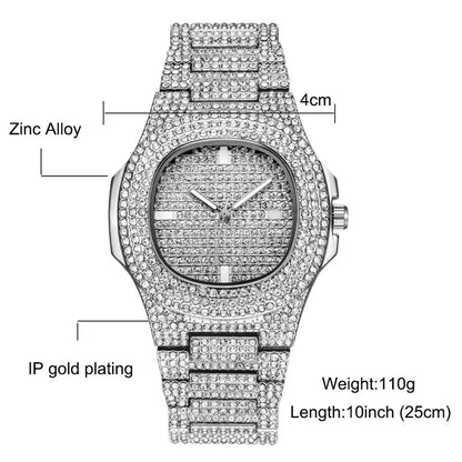 Providence™ Montre de luxe en acier inoxydable – Finition Brillante Luxe