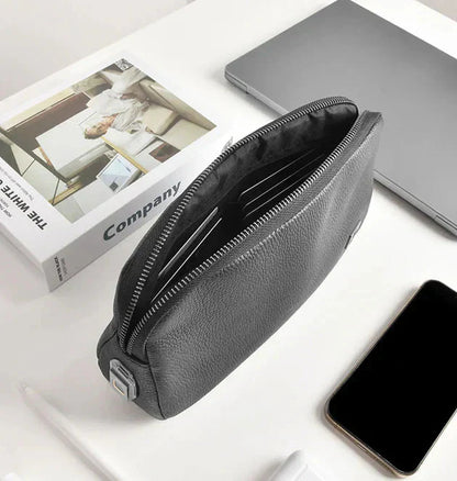 Sac Cuir Élégant et Sûr à Empreinte Digitale
