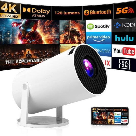 Projecteur 4K  - Streaming Netflix, YouTube, Prime Video