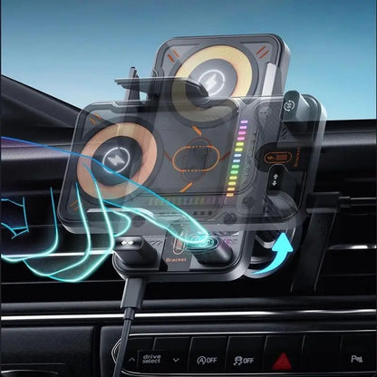 AutoCharge™ – Support et Chargeur Sans Fil 15W Intelligent pour Voiture