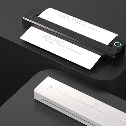 Imprimante Thermique Portable Sans Fil  Bluetooth A4 Pour Android, iOS & PC