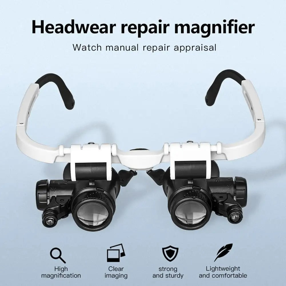 ClearZoom™ Lunettes Loupe LED  Vision Parfaite avec Éclairage Ajustable