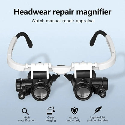 ClearZoom™ Lunettes Loupe LED  Vision Parfaite avec Éclairage Ajustable
