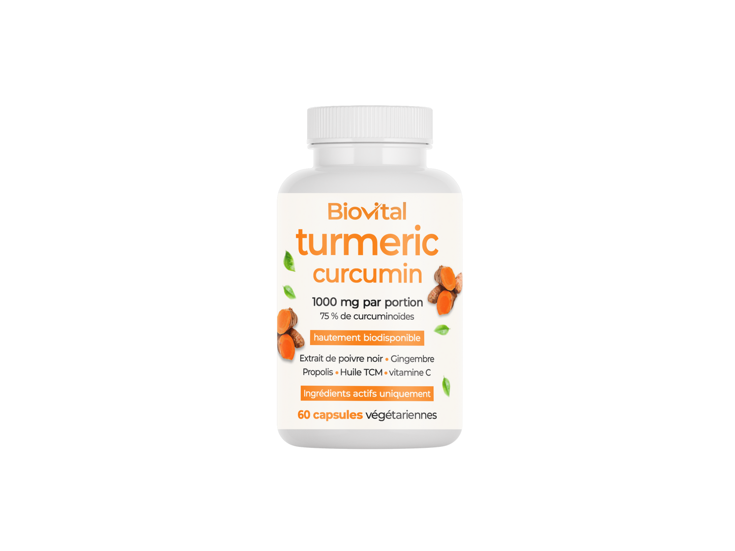 Biovital® Gélules de curcuma - Soutien efficace pour les articulations, l'inflammation et la mobilité