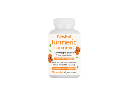 Biovital® Gélules de curcuma - Soutien efficace pour les articulations, l'inflammation et la mobilité