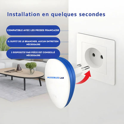 NuisiBlock™ Répulsif Anti-Nuisibles à Ultrasons – (2 PCS + 1 GRATUIT)