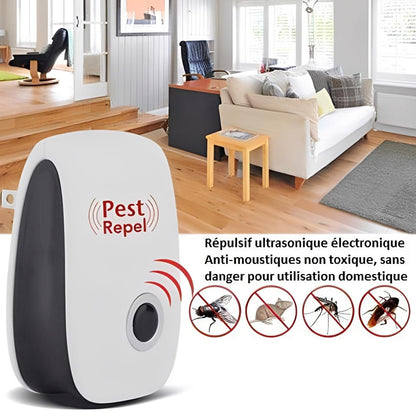 Répulsif Anti-Nuisibles à Ultrasons Pest Reject - Souris, Rats, Insectes, Moustiques