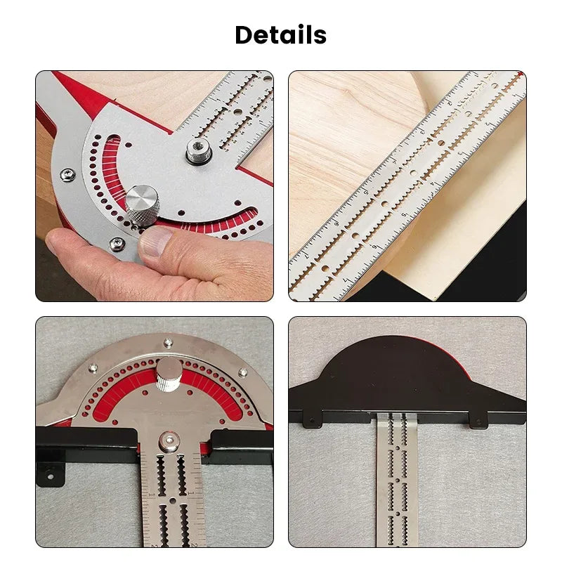 Règle d’Angle Multifonction Industrielle pour Menuiserie