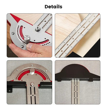 Règle d’Angle Multifonction Industrielle pour Menuiserie