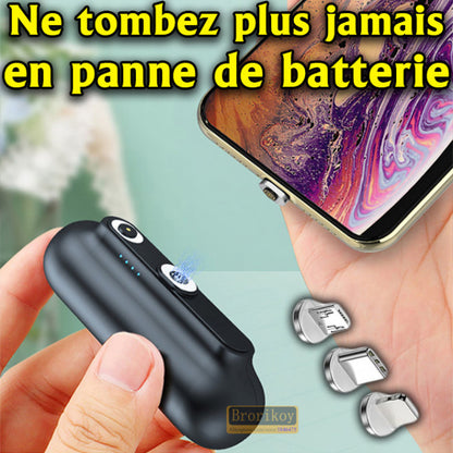 Mini Power Bank Portable 3 En 1