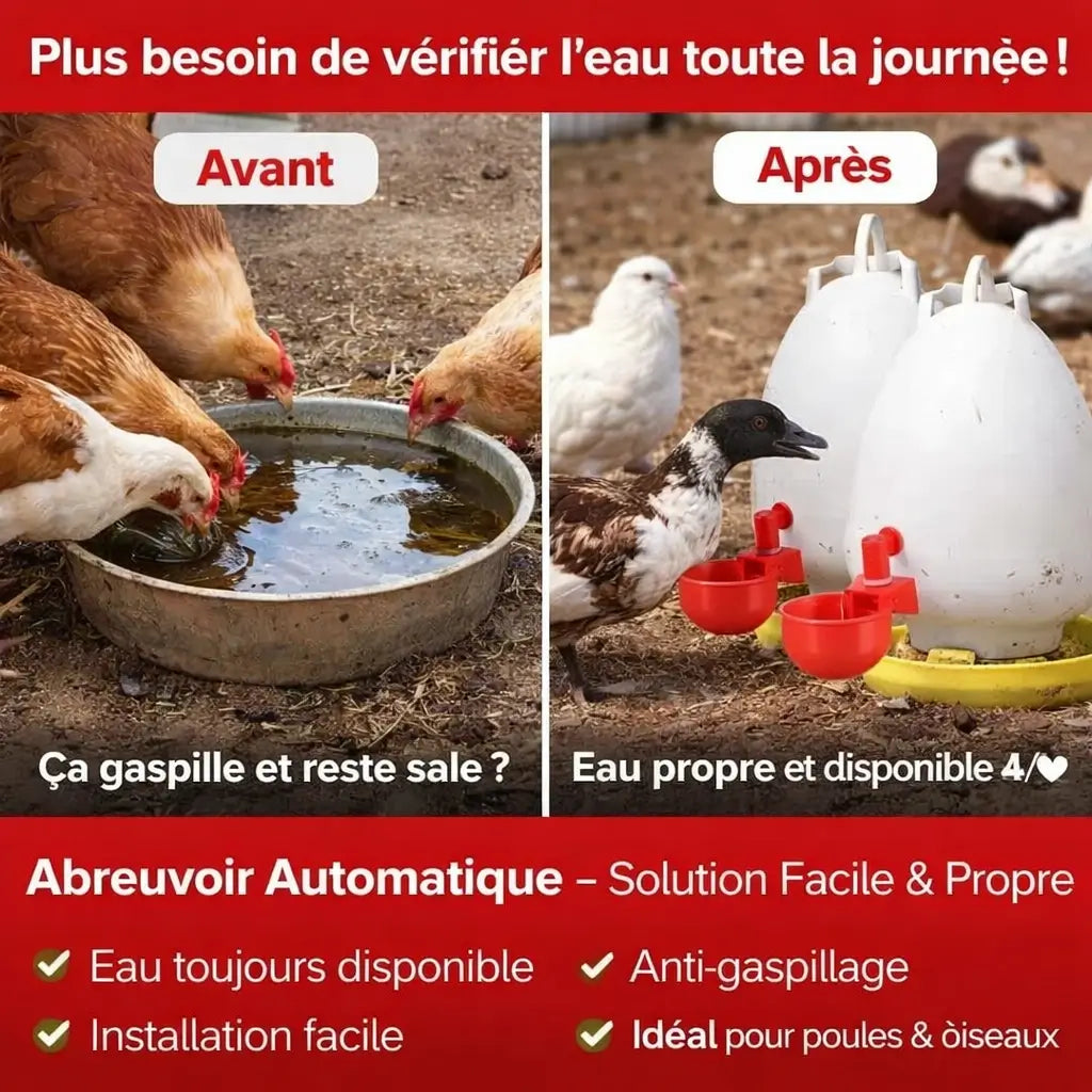 AquaPet™ – Abreuvoir Automatique 15 PCS.