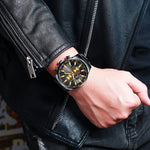 Montre Curren noir doré